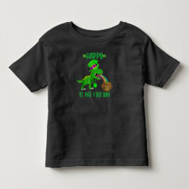 ハッピーセントパットレックスデイ恐竜トドラーSt patricks トドラーTシャツ