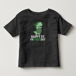ハッピーセントパットレックスデイ恐竜トドラーSt patricks トドラーTシャツ