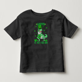 ハッピーセントパットレックスデイ恐竜トドラーSt patricks トドラーTシャツ