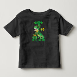 ハッピーセントパットレックスデイ恐竜トドラーSt patricks トドラーTシャツ