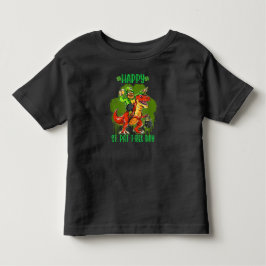 ハッピーセントパットレックスデイ恐竜トドラーSt patricks トドラーTシャツ