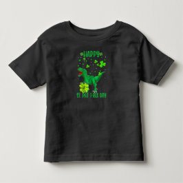 ハッピーセントパットレックスデイ恐竜トドラーSt patricks トドラーTシャツ
