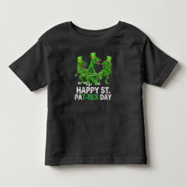 ハッピーセントパットレックスデイ恐竜トドラーSt patricks トドラーTシャツ