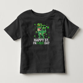 ハッピーセントパットレックスデイ恐竜トドラーSt patricks トドラーTシャツ