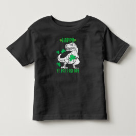 ハッピーセントパットレックスデイ恐竜トドラーSt patricks トドラーTシャツ
