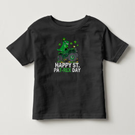 ハッピーセントパットレックスデイ恐竜トドラーSt patricks トドラーTシャツ