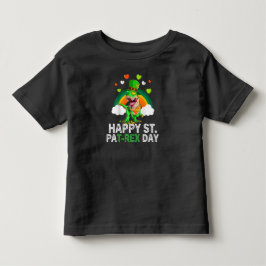ハッピーセントパットレックスデイ恐竜トドラーSt patricks トドラーTシャツ