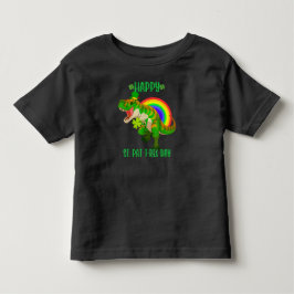 ハッピーセントパットレックスデイ恐竜トドラーSt patricks トドラーTシャツ