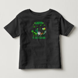 ハッピーセントパットレックスデイ恐竜トドラーSt patricks トドラーTシャツ