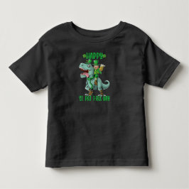 ハッピーセントパットレックスデイ恐竜トドラーSt patricks トドラーTシャツ