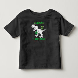 ハッピーセントパットレックスデイ恐竜トドラーSt patricks トドラーTシャツ