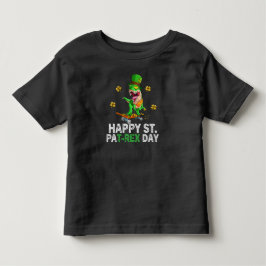 ハッピーセントパットレックスデイ恐竜トドラーSt patricks トドラーTシャツ