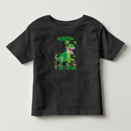 ハッピーセントパットレックスデイ恐竜トドラーSt patricks トドラーTシャツ