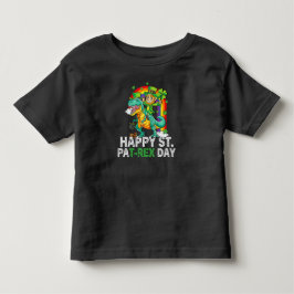 ハッピーセントパットレックスデイ恐竜トドラーSt patricks トドラーTシャツ