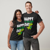 ハッピーセントパットレックスSt patricks day恐竜ラッキーシュ Tシャツ (ユニセックス)