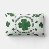ハッピーセントパトリックのシャムロック ランバークッション (裏面)
