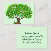ハッピーセントパトリックのデイカード ノートカード (正面/裏面)