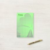 ハッピーセントパトリックのデイクローバー企業のNP ポストイット (デスク上)