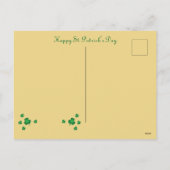 ハッピーセントパトリックのデイクローバー/レインボー/金ゴールドポット シーズンポストカード (裏面)