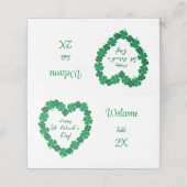 ハッピーセントパトリックのデイシャムロックハート座席表 プレイスカード (外部開封)