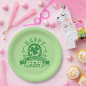 ハッピーセントパトリックのデイシャムロック ペーパープレート (パーティー)