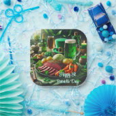 ハッピーセントパトリックのデイディナー紙プレート ペーパープレート (パーティー)