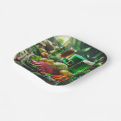 ハッピーセントパトリックのデイディナー紙プレート ペーパープレート (傾斜あり)