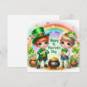 ハッピーセントパトリックのデイホリデーカード シーズンカード (正面/裏面)