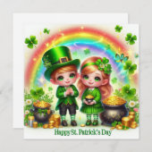 ハッピーセントパトリックのデイホリデーカード シーズンカード (正面/裏面)