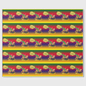 ハッピーセントパトリックのデイレインボー ラッピングペーパー (フラット)