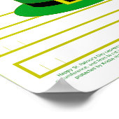 ハッピーセントパトリックのデイレプレシャン紙ハットプリント ポスター (角)