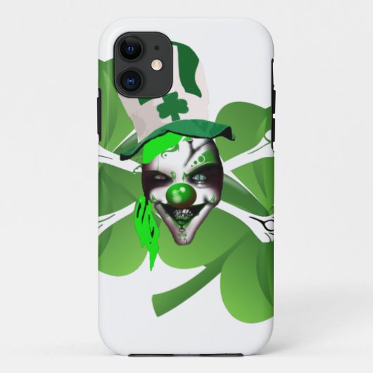 ハッピーセントパトリックの怖いピエロ Case-Mate iPhoneケース (裏面)