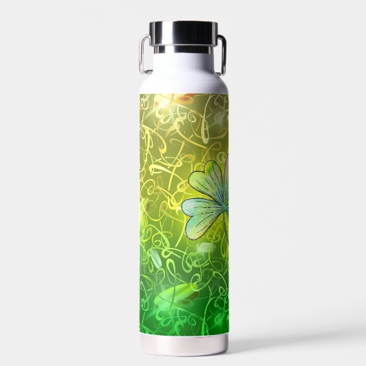 ハッピーセントパトリックの日かわいい格言 ウォーターボトル (正面)