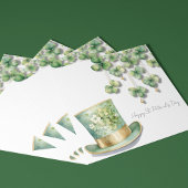 ハッピーセントパトリックの日とクローバーLeprechaun Hat シーズンカード