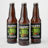 ハッピーセントパトリックの日とYesそれが私の誕生日 ビールラベル (ボトル)