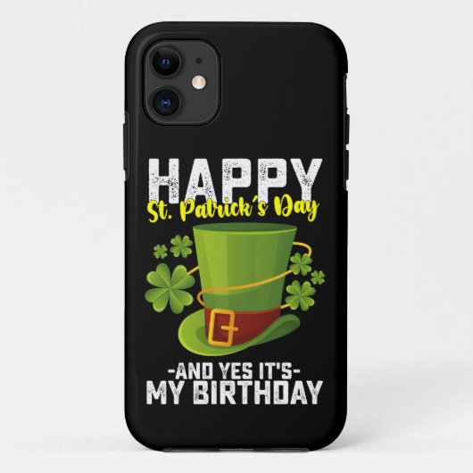 ハッピーセントパトリックの日とYesそれが私の誕生日 Case-Mate iPhoneケース (裏面)