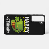 ハッピーセントパトリックの日とYesそれが私の誕生日 Samsung Galaxyケース (裏面横)