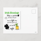 ハッピーセントパトリックの日のシーン シーズンポストカード (裏面)