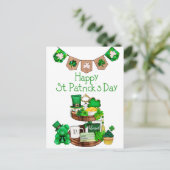 ハッピーセントパトリックの日はがき ポストカード (スタンド正面)