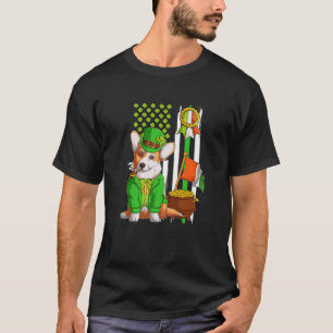 ハッピーセントパトリックの日アイリッシュコルギドインレプレチャ Tシャツ