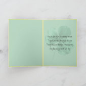 ハッピーセントパトリックの日アイリッシュシャムロックウォータカラー カード (内部)