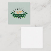 ハッピーセントパトリックの日アイルランド語プライドシャムロックラッキー コーリングカード (正面/裏面)