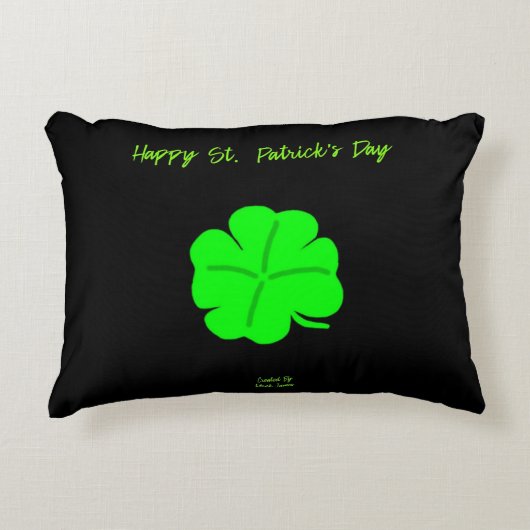 ハッピーセントパトリックの日アクセント枕 アクセントクッション (正面)