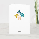 ハッピーセントパトリックの日クローバーシャムロックスケッチ カード (裏面)