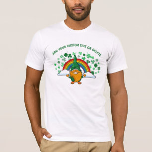 ハッピーセントパトリックの日グノーメストレインボークローバー Tシャツ