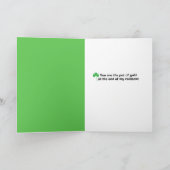 ハッピーセントパトリックの日グランドドーターレプレシャン シーズンカード (内部)