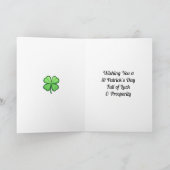 ハッピーセントパトリックの日ゴーカイレディアアンtアード カード (内部)