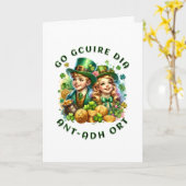 ハッピーセントパトリックの日ゴーカイレディアアンtアード カード (黄色い花)