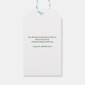 ハッピーセントパトリックの日シャムロックの家族名 ギフトタグ (裏面)