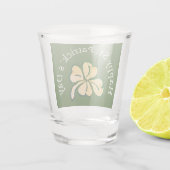 ハッピーセントパトリックの日シャムロッククローバーグリーン ショットグラス (裏面)